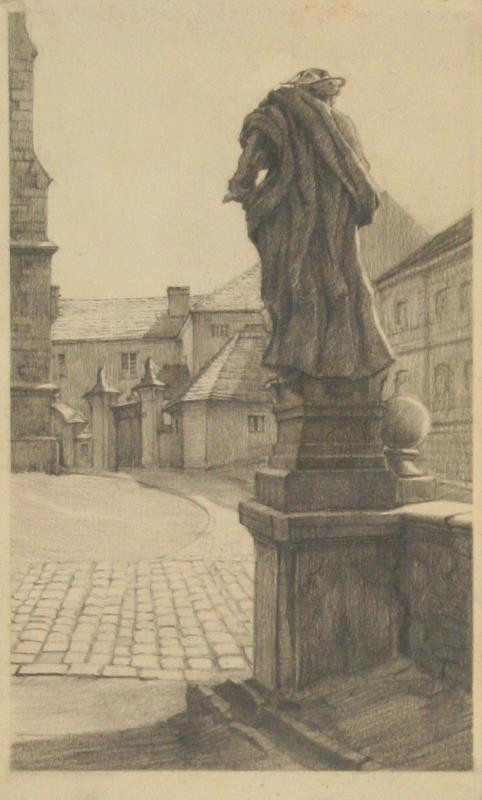 Rudolf Leger - Vchod do chrámu sv. Petra a Pavla v Brně