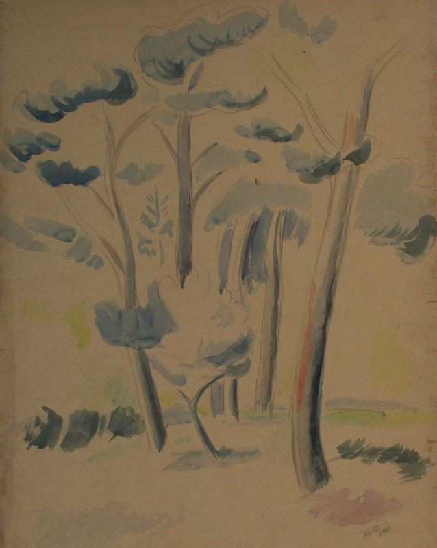 Alfred Justitz - Skupina stromů