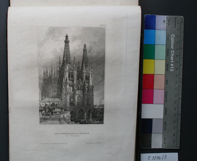 neznámý rytec - die Cathédrale in Burgos. in Meyer's Universum ...