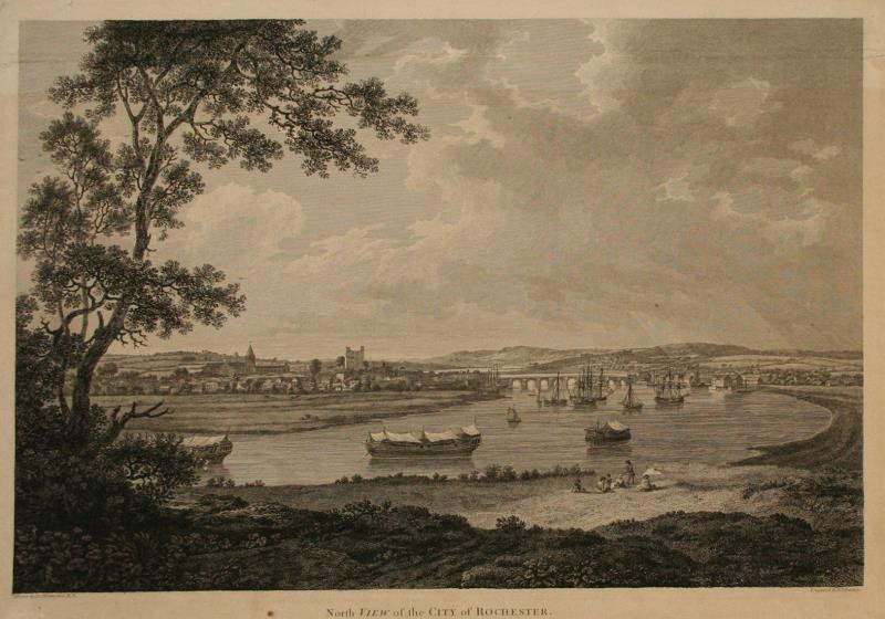 Benjamin Thomas Pouncey - North View of the City of Rochester