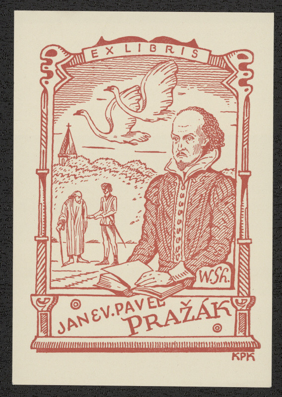 Jan Konůpek - Ex libris Jan Pavel Pražák