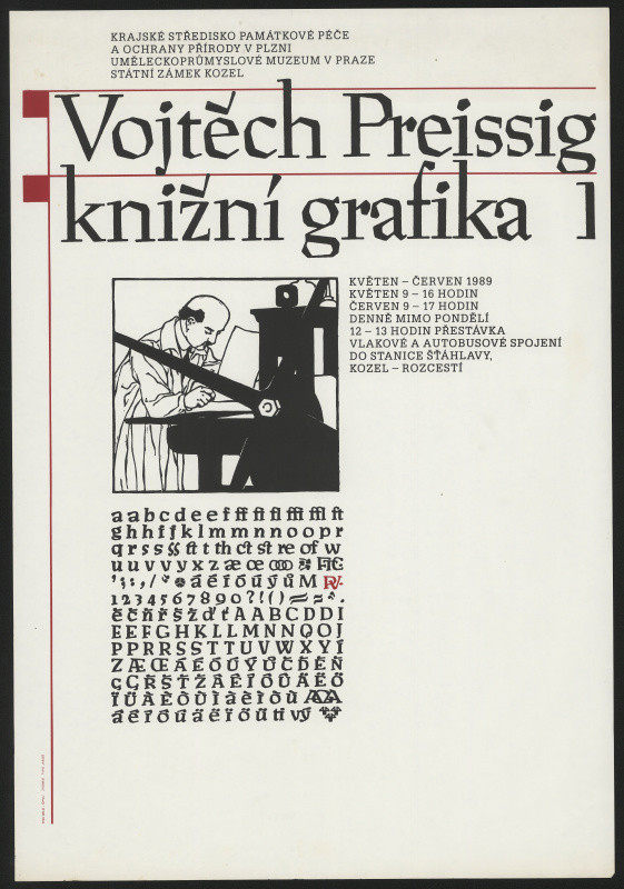 neznámý - Vojtěch Preissig, knižní grafika KSPPOP Plzeň, UPM Praha 1989