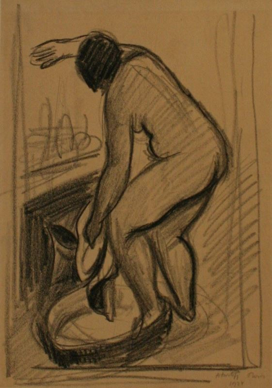 Alfred Justitz - Žena při koupeli