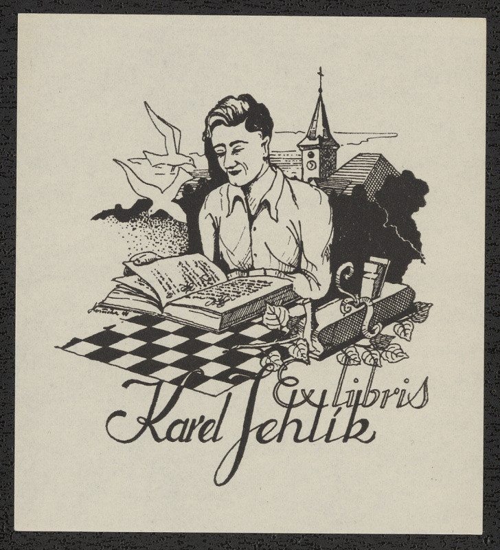 František Horčička - Ex libris Karel Jehlík