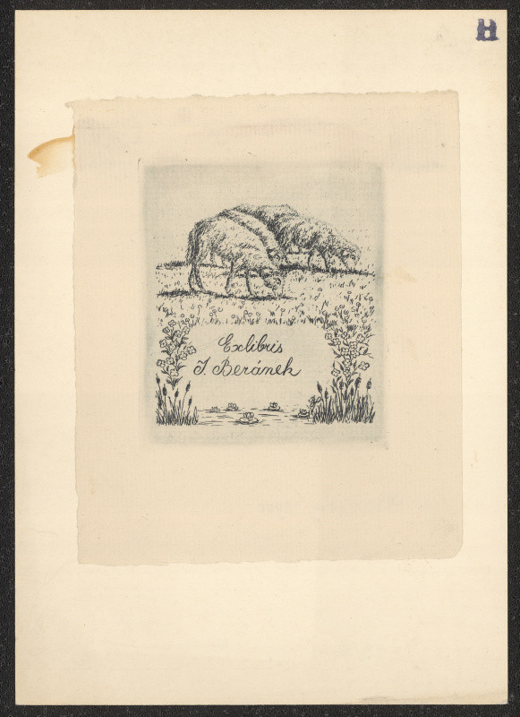 Bohumil Hradečný - Exlibris J. Beránek