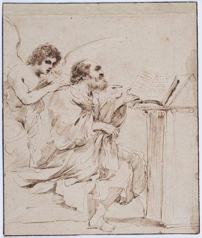 Giovanni Francesco Barbieri (zv. Guercino) - Sv. Matouš Evangelista