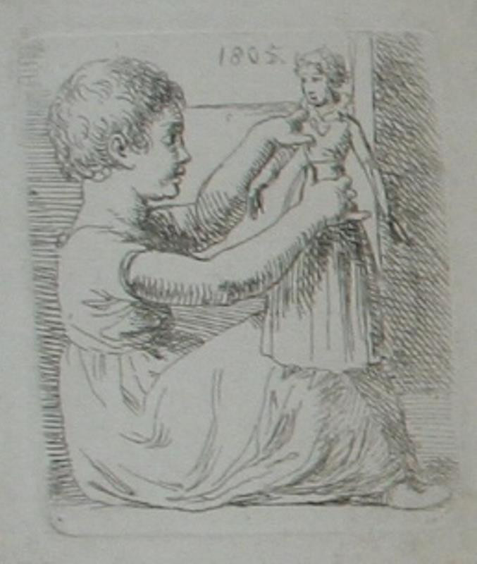 Josef Bergler - Děvčátko s panenkou