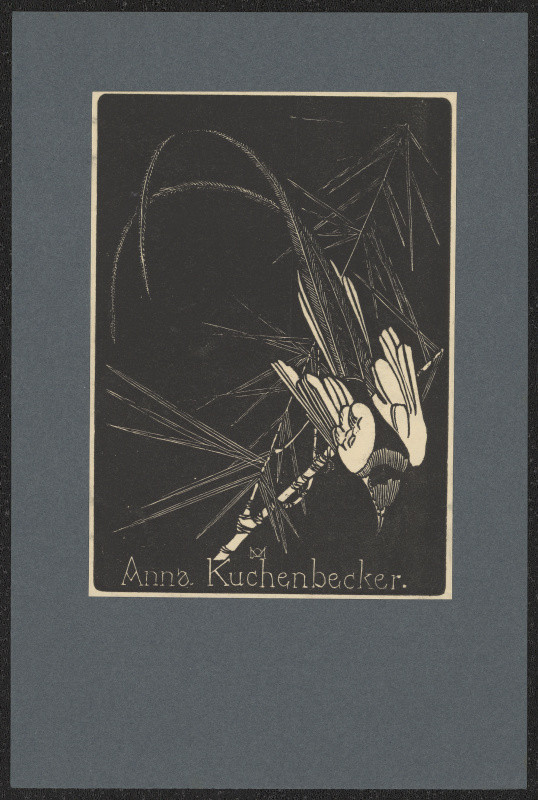 Anna Macková - Anna Kuchenbecker. in Souhrn knižních značek A. Mackové. Praha 1918