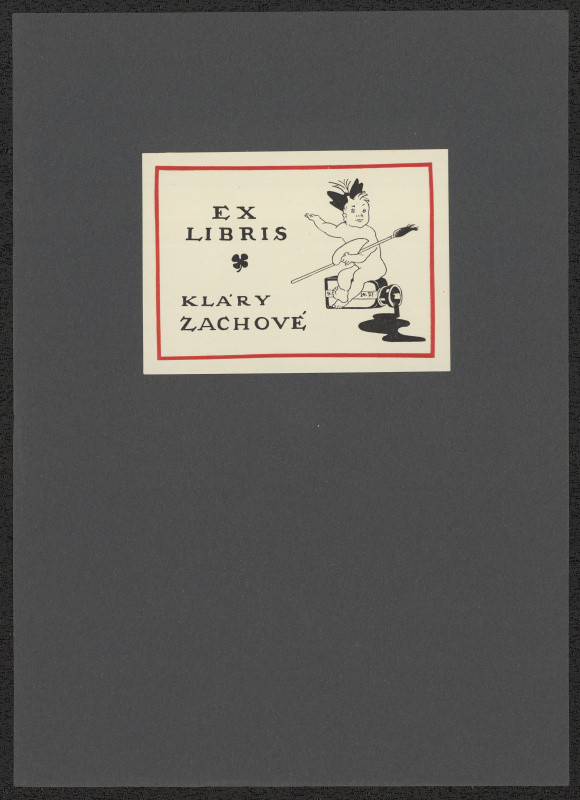 Zdeněk Kratochvíl (pseud. T.R. Chvojka) - Ex libris Kláry Zachové