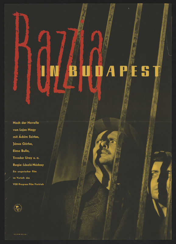 Gerwinski - Razzia in Budapest - VEB Progres Film - Vertireb