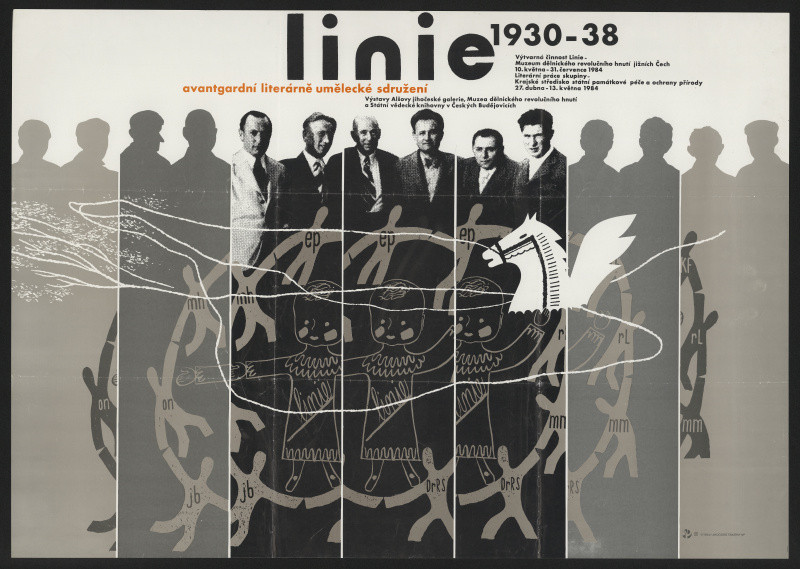 neznámý - lienie 1930-38, Avantgardní literárně umělecké sdružení AJG ... 1984
