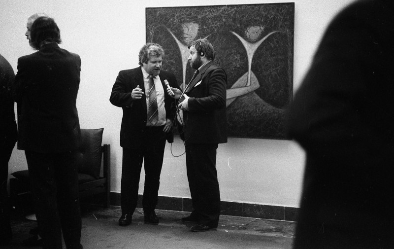 Dagmar Hochová - Předseda české vlády Petr Pithart v České národní radě, jaro 1991