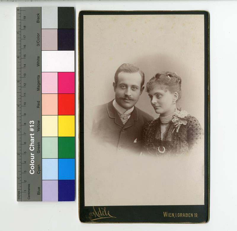 neurčený autor - Podobizna mladého manželského páru - Karel Schwarzenberg a Marie Kinská