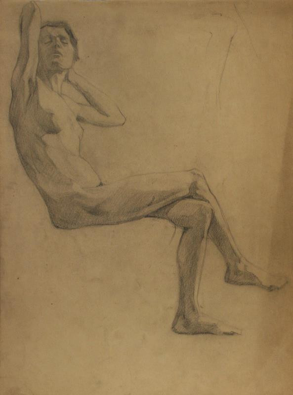 Rudolf Leger - Akt sedící ženy