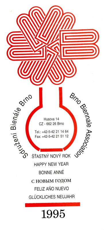 Jan Rajlich st. - Šťastný nový rok 1995. Sdružení Bienáíle Brno