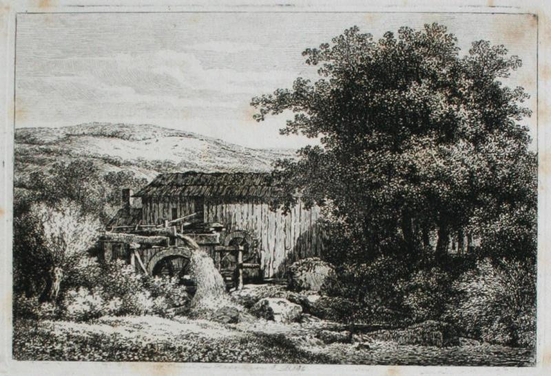 Johann Rist - Krajina s mlýnem
