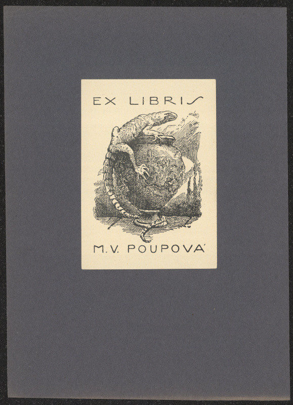 Josef Čejka - Ex libris M.V. Pouvová