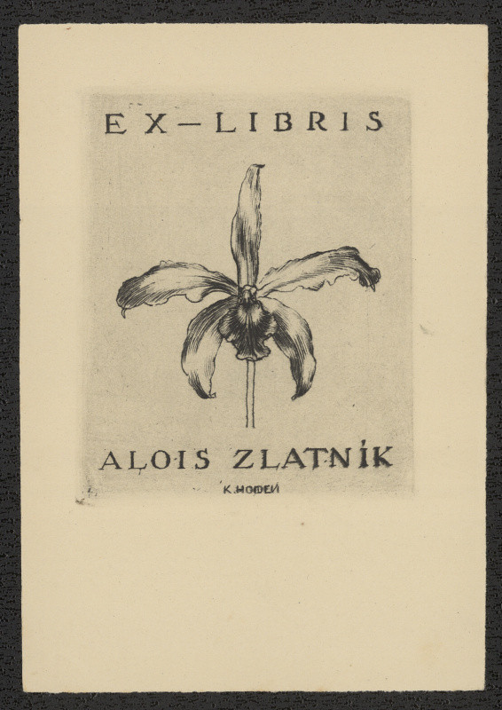 Karel Hojden - Ex libris Alois Zlatník