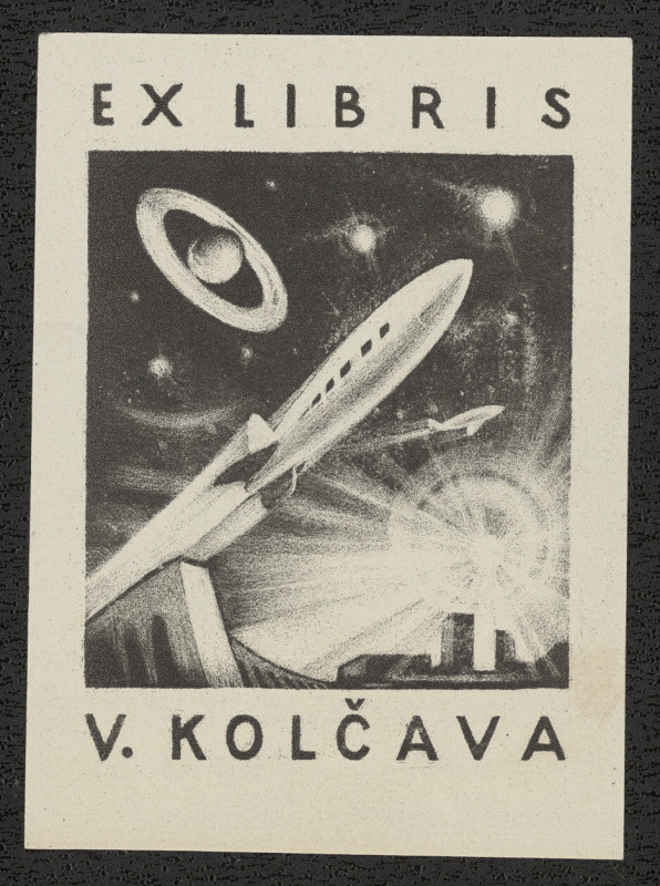 Jaroslav Hrabec - Ex libris V. Kolčava