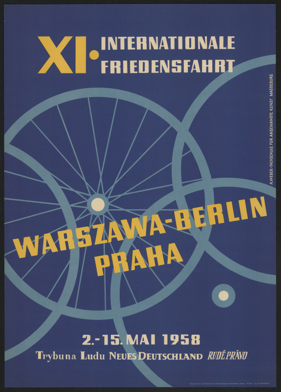 Albin Weber - XI.Internationale Friedensfahrt - Warszawa - Berlin - Praha 2. - 15. 5. 1958
