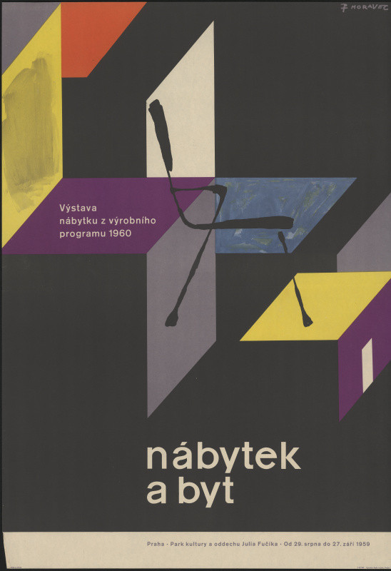 Jan Moravec - Nábytek a byt - výstava nábytku z výrobního programu 1960