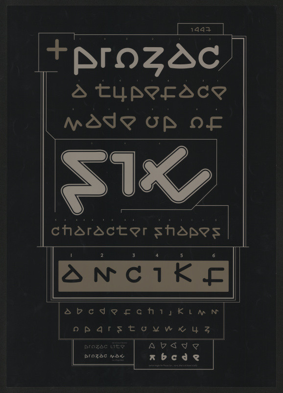 Jonathan Andrew Barnbrook - Prozac - A Typeface Made Up of Six Character Shapes