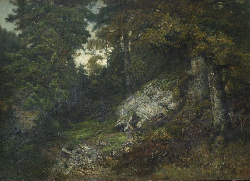 Gustav Courbet (?) - Vnitřek lesa