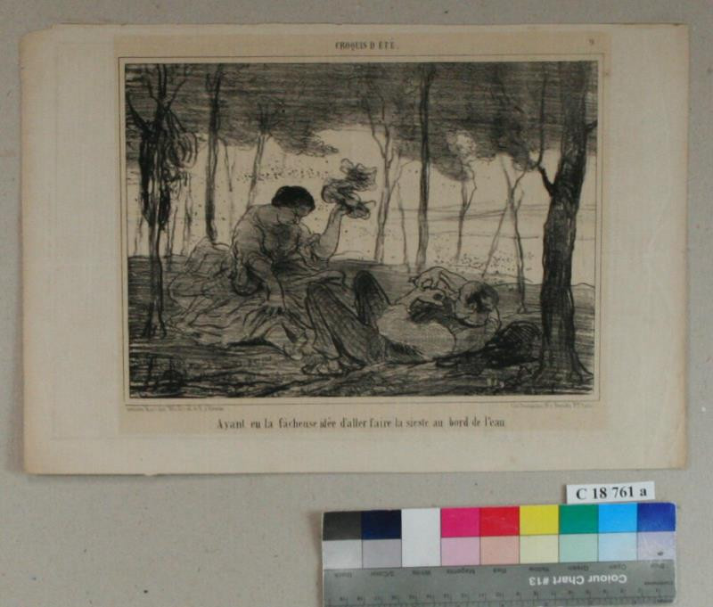 Honoré Daumier - Croqnis  d'  E' té
