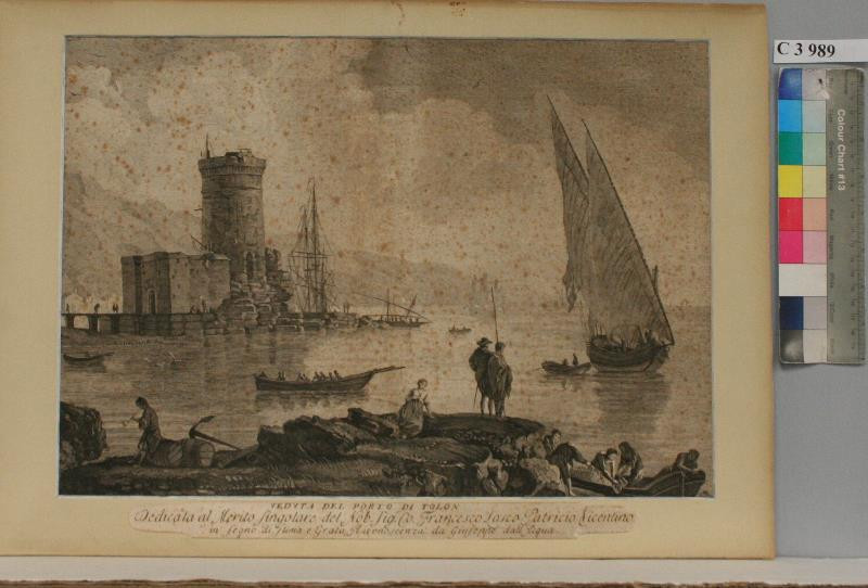 Giuseppe dell' Acqua - Veduta  del  porto  di  Tolon