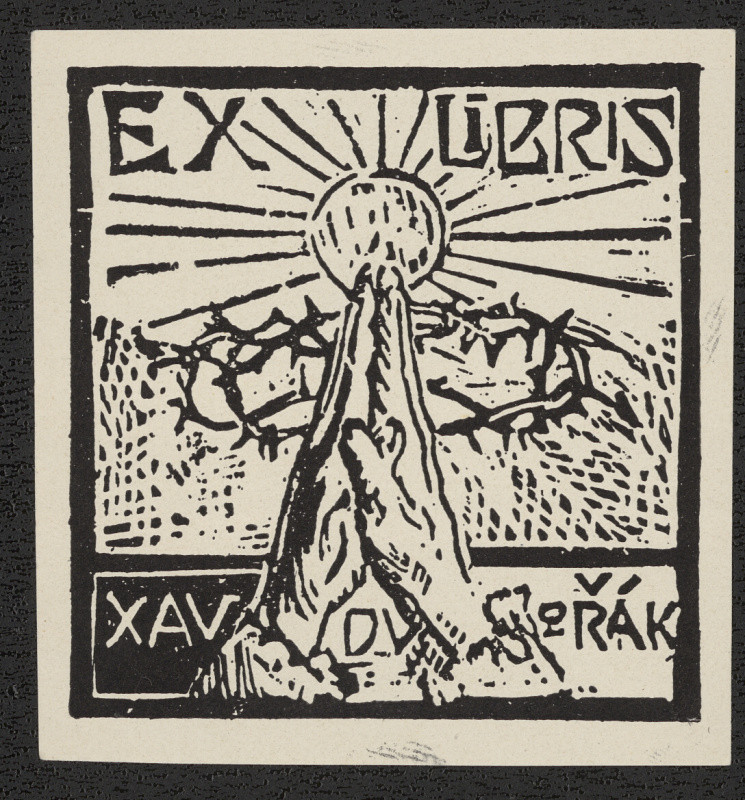 Sigismund  (vl.jm. Ludvík) Bouška - Exlibris Dvořák