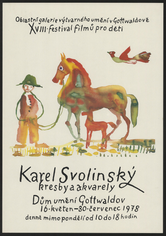 Karel Svolinský - Karel Svolinský, kresby a akvarely, Dům umění Gottwaldov 1978