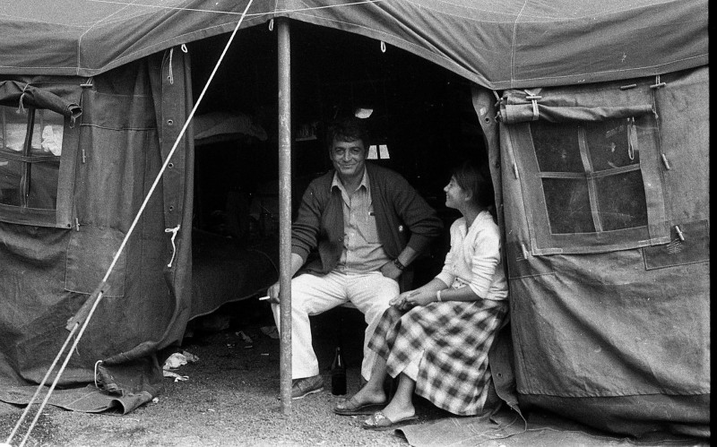 Dagmar Hochová - Tábor pro rumunské migranty v Děčíně, 18. 8. 1990