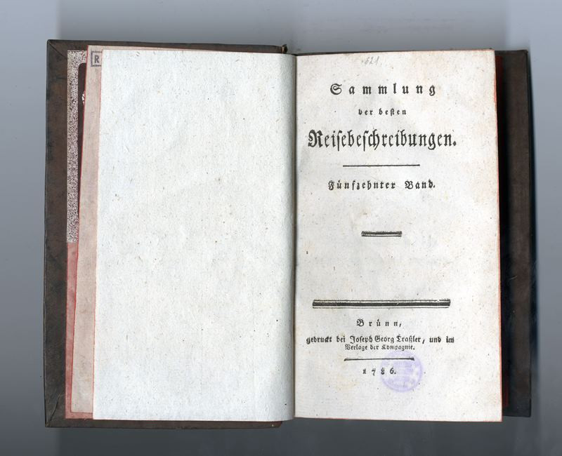 neurčený autor, Joseph Georg Traßler - Sammlung der besten Reisebeschreibungen. Fünfzehnter Band