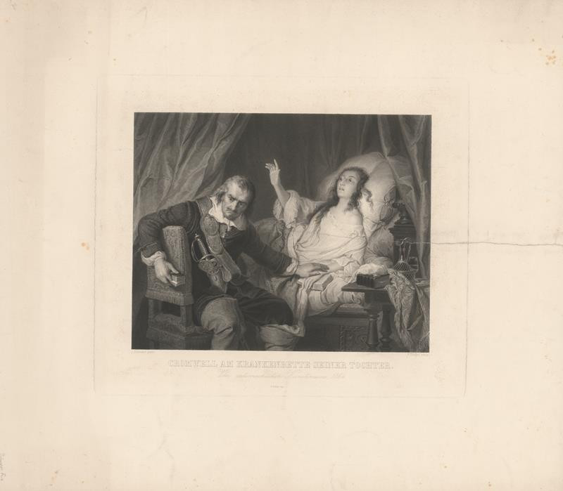Friedrich August (Fritz) Dinger - Cromwell  u  umírající  dcery