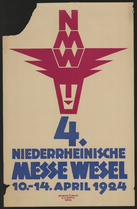Heimig G.H. - 4. Niederrheinishe messe wesel 1924