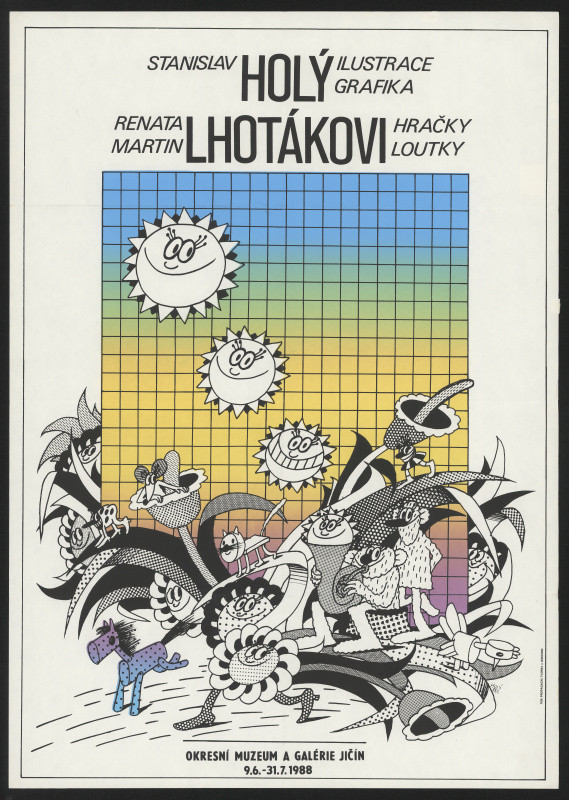 Stanislav Holý - St. Holý, Ilustrace, grafika, Renata Martin Lhotákovi, Hračky, loutky, Okres. muzeum a galerie Jičín 1978