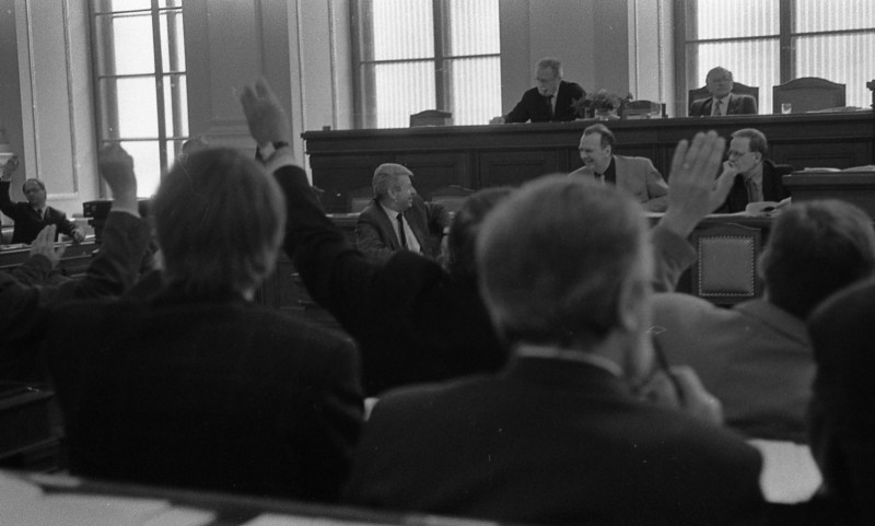 Dagmar Hochová - Přijímání zákonů v České národní radě, jaro 1991