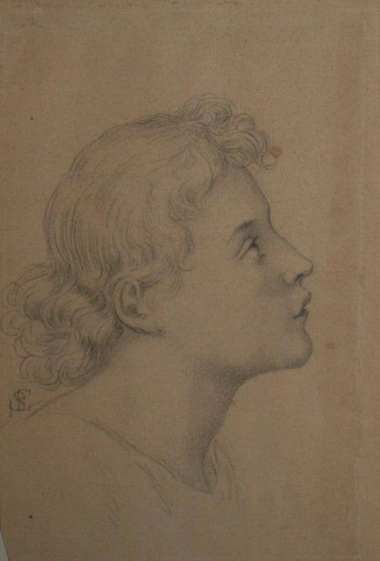 Edward Jakob von Steinle - Dívčí hlava