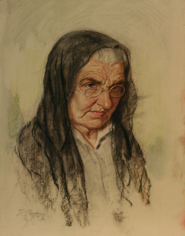 Joseph Prokop - Studie (Moje matka) - Hlava staré ženy
