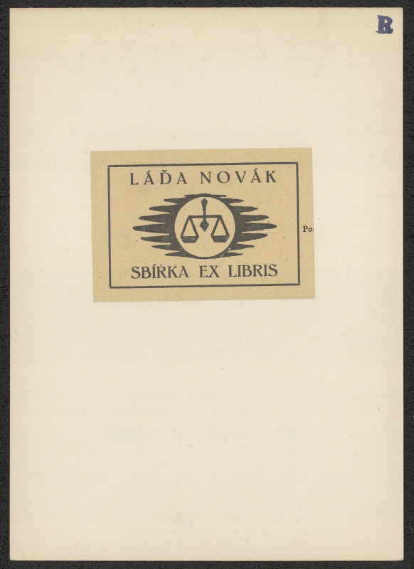 Václav Rytíř - Láďa Novák, sbírka exlibris (viněta)