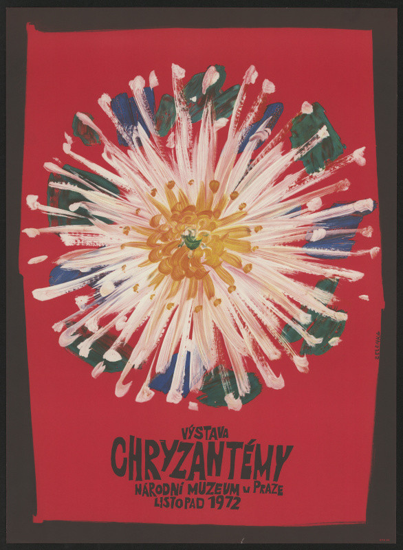 Zelenka - Výstava chryzantémy NM v Praze listopad 1972