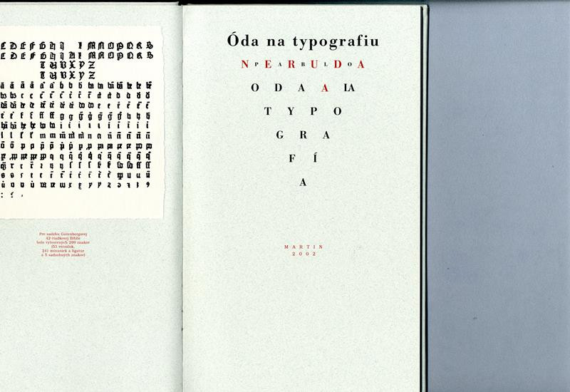 Pablo Neruda, Nelida Noskovičová, Peter Ďurík - Óda na typografiu