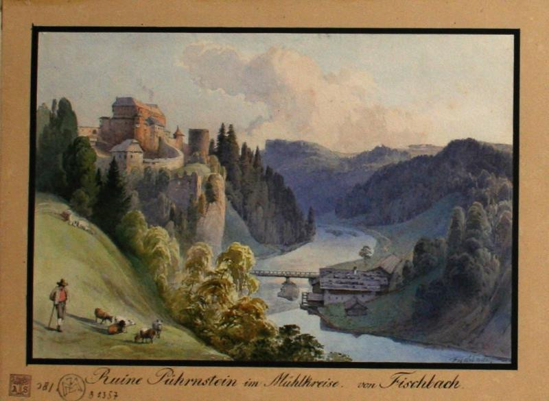 Johann Fischbach - Zřícenina hradu Pührsteinu