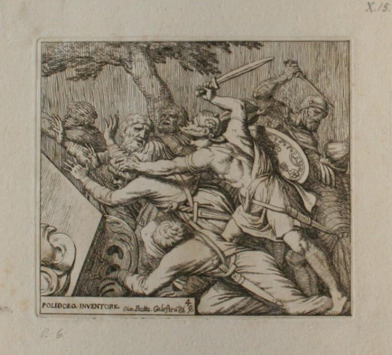 Battista Giovanni Galestruzzi - Cyrovi vojáci v bitvě- Z římské historie 4