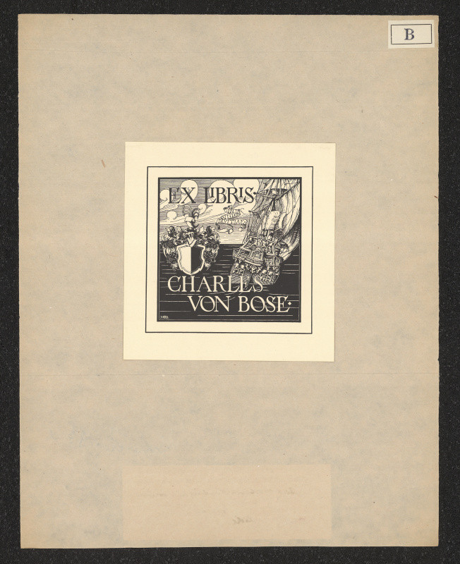 Bodo von Bose - Ex libris Charles von Bose