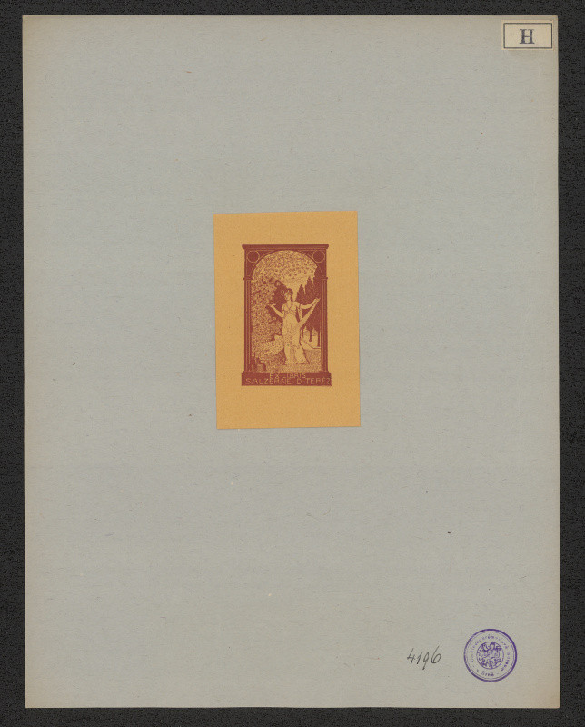 L. Herman - Exlibris Salzerne D. Teréz