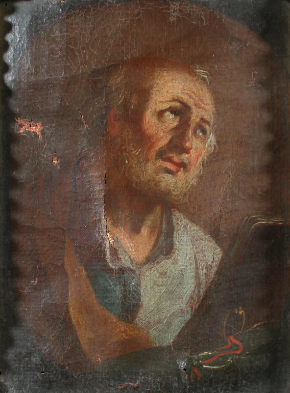 neznámý malíř - Sv. Petr (hlava)