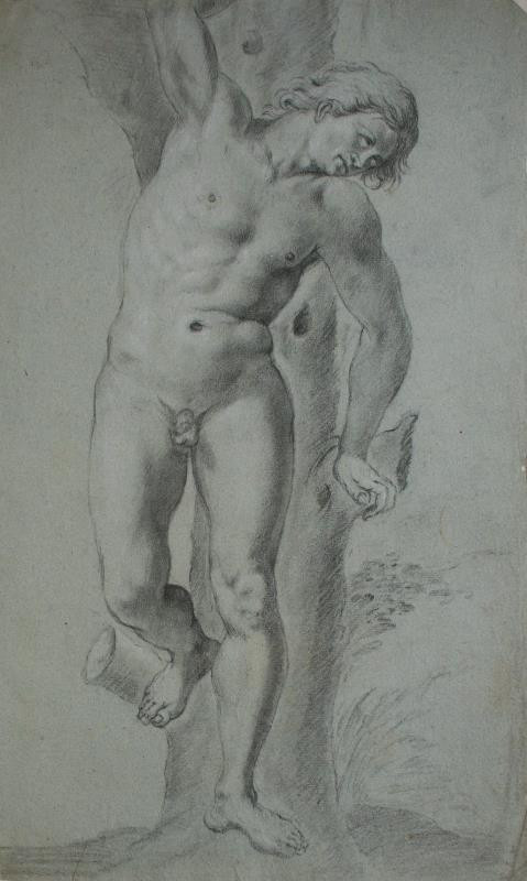 neznámý malíř - Figura nahého muže