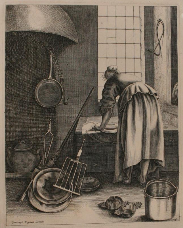 Geertruydt Roghman - Děvče umývající nádobí