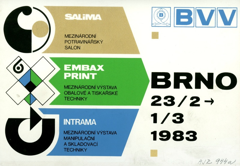 Jan Rajlich st. - Salima, EMBAX, Print, Intrama 83; 14. Mezinárodní veletrh spotřebního zboží Brno